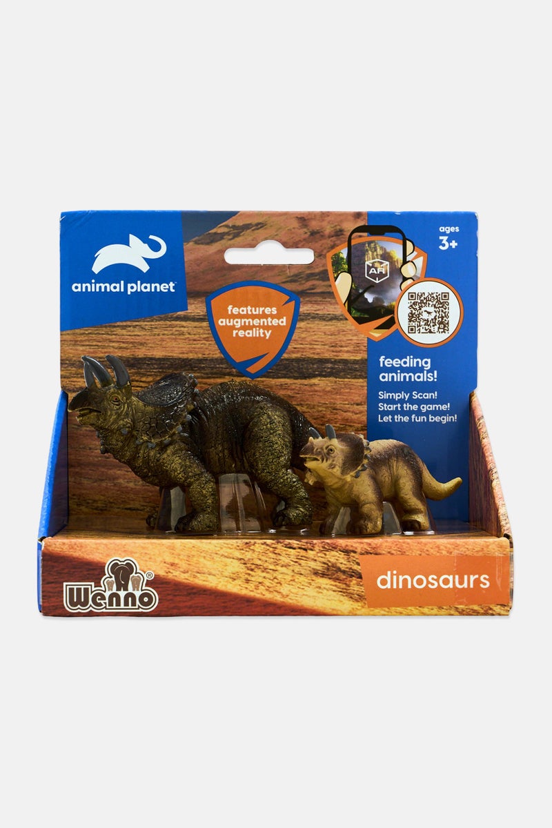 Animal Planet 2Pcs Triceratops In Open Touch Box - Image 1